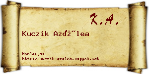 Kuczik Azálea névjegykártya